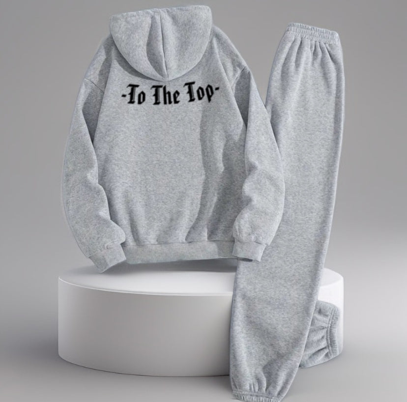 Cozy Hoodie and Sweatpants Set for Women - Soft Pocket Drawstring Hooded Sweatshirt with Matching Joggers