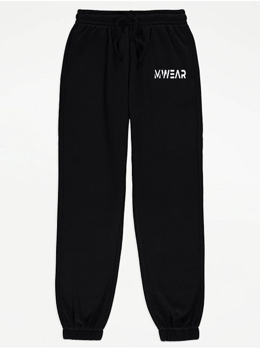 Black Fleece Lined Joggers