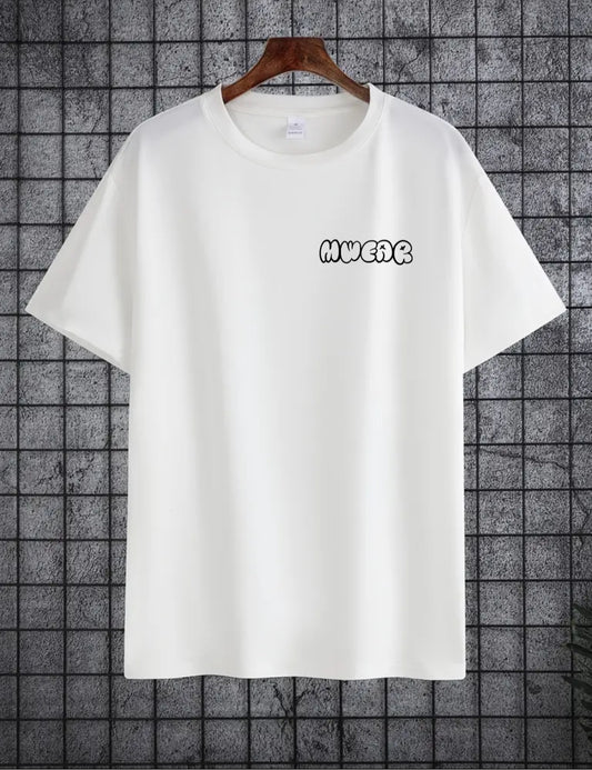 Mwear Bubble Graffiti Design White Unisex